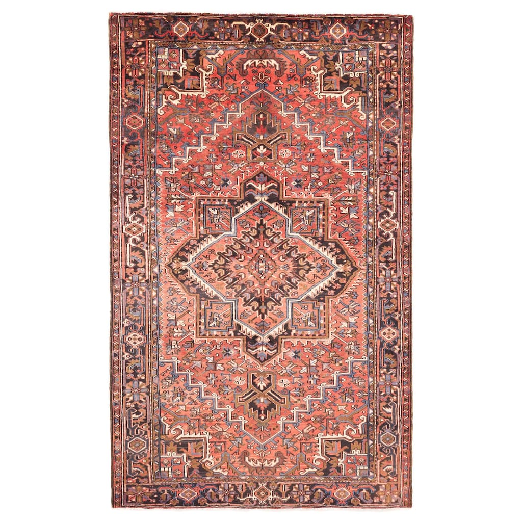 ECARPETGALLERY Hand-knotted Sarabi Red Wool Rug - 6'2 x 10'4