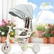 preview thumbnail 18 of 50, 7-in-1 Multifunctional Baby Tricycle,Foldable Toddler Trike, Halloween gift