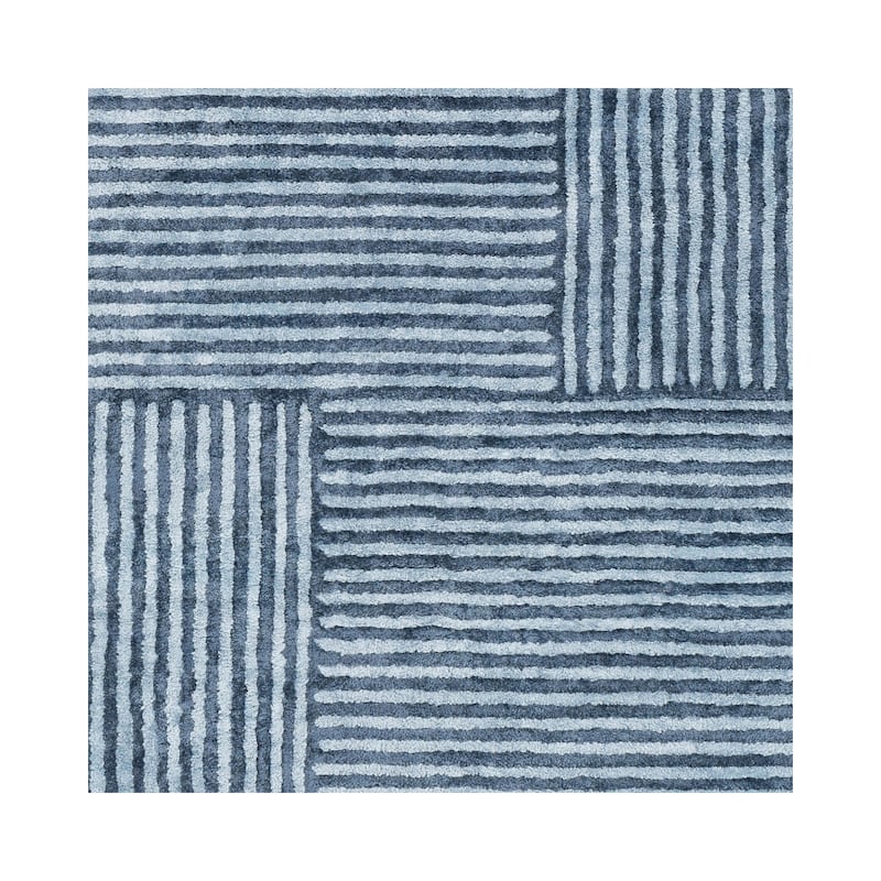 Livabliss Quartz Minimalist Stripe Hand Tufted Area Rug