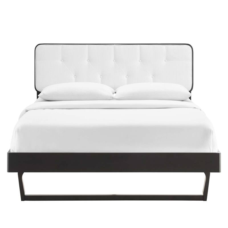Bridgette Twin Wood Platform Bed With Angular Frame