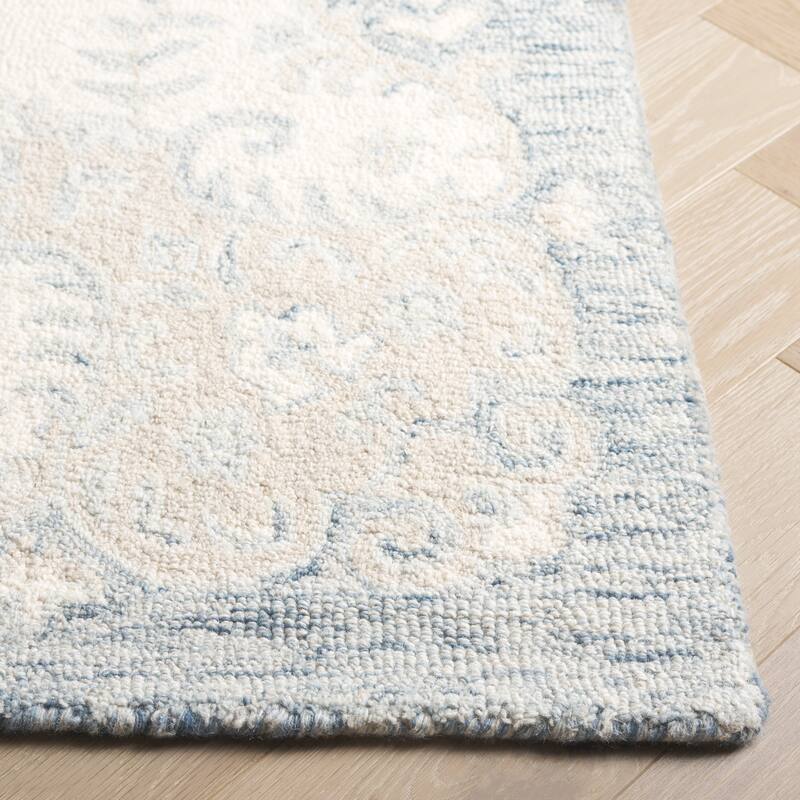 SAFAVIEH Handmade Ebony Gerta Modern & Contemporary Wool Rug