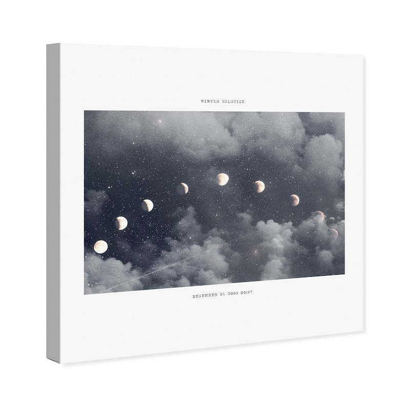 Wynwood Studio Prints Astronomy and Space Winter Solstice Gray and Tan Transitional Wall Art Canvas Print