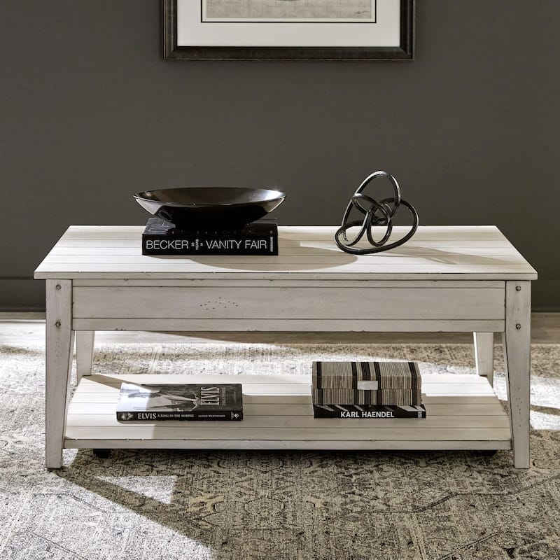 Liberty Furniture Lake House Lift Top Cocktail Table, Optional End Tables - Lift Top Cocktail Table