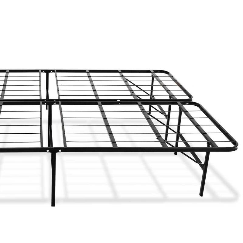 King Size Steel Heavy-Duty Platform Bed Foundation with Tool-Free Assembly and 2000 lb Capacity