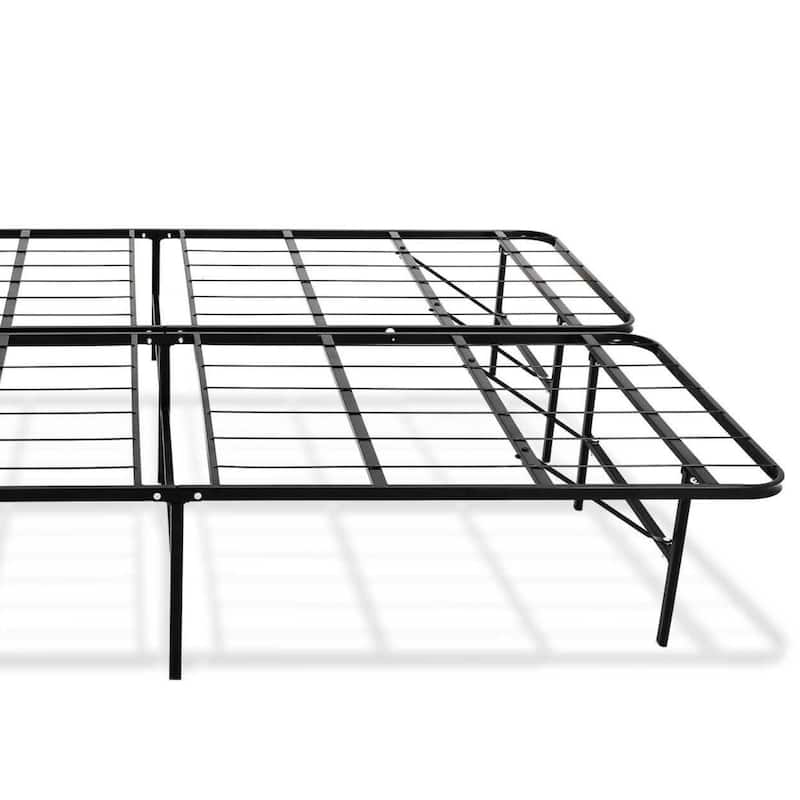 Twin XL Size Steel Heavy-Duty Platform Bed Foundation with Tool-Free Assembly and 2000 lbs Weight Capacity