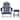 Polytrends Aderson Outdoor Poly Adirondack Chair with Side Table