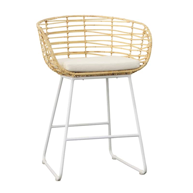 Amber 34" Tall Counter Stool, Natural