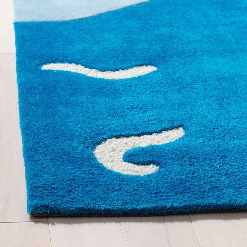 SAFAVIEH Handmade Kids Bengi Pirate Ship Polyester Rug