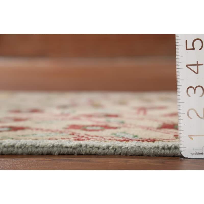 Animals Design Ziegler Indian Accent Rug Handmade Wool Carpet - 2'7"x 6'0"