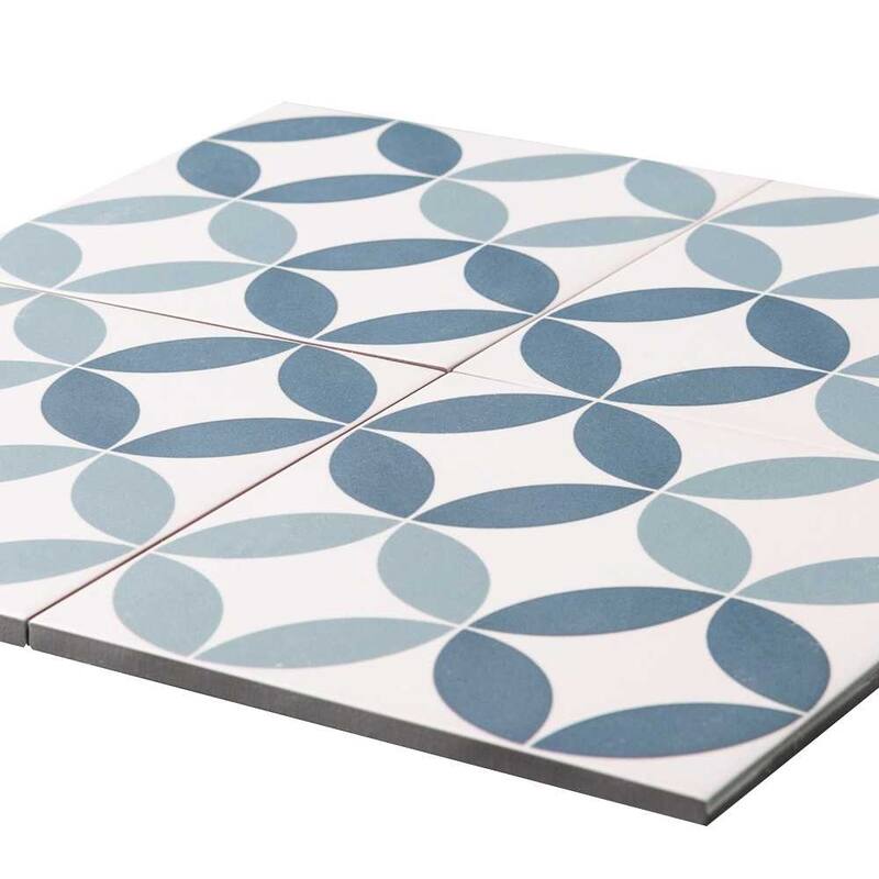 The Tile Life Twinkle 9x9 Blue Porcelain Floor & Wall Tile