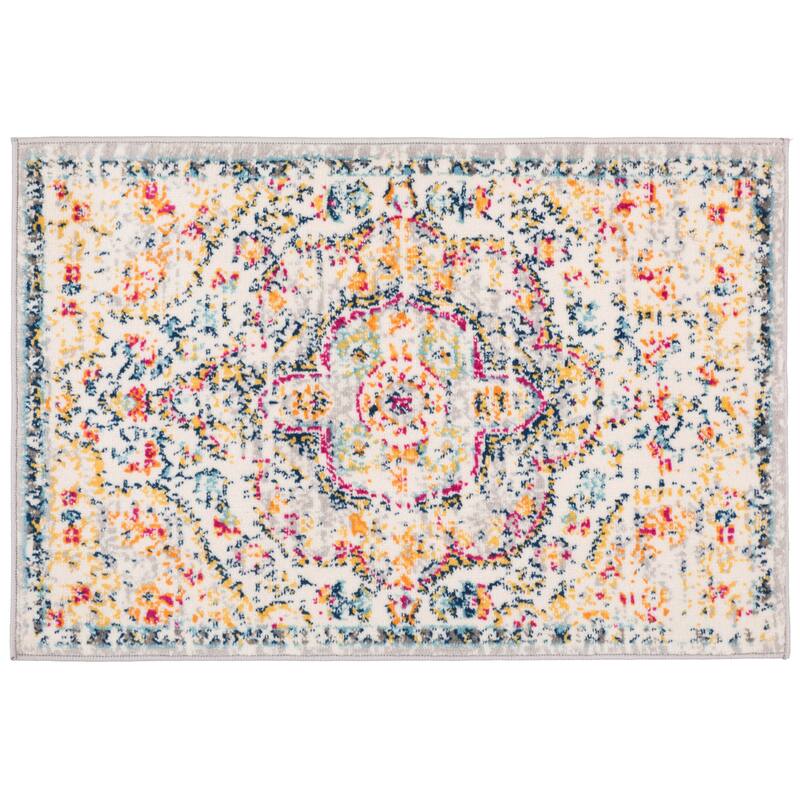 The Curated Nomad Sunset Distressed Vintage Bohemian Rug