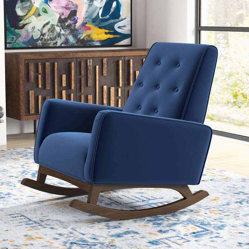 Werman Mid Century Pillow Back Linen Lounge Chair (Set of 2)