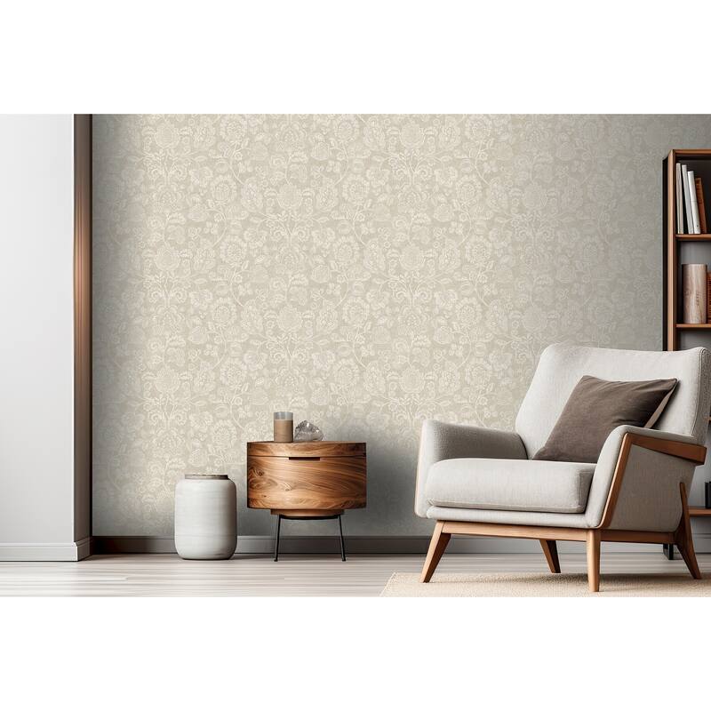 Arthouse Verity Neutral Jacobean Trail Wallpaper