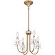 preview thumbnail 3 of 7, Remy 4-Light Bronze Gold Chandelier