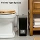 preview thumbnail 16 of 40, 2.6 Gallon Slim Plastic Trash Can with Press Top Lid