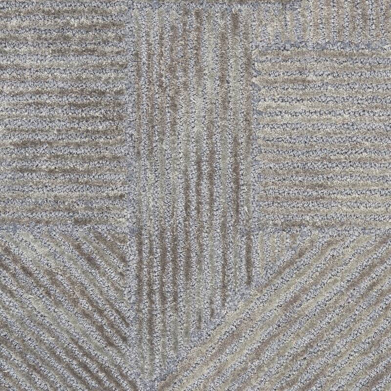 Michael Amini Abstract Linear Shimmer Area Rug