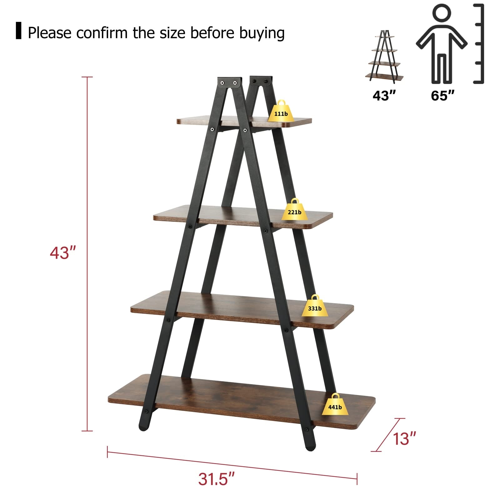 Christmas village deals ladder shelf