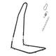 SUNCREAT Adjustable Hammock Chair Stand, 330 lbs Capacity, Hanging Chair Stand for Hammock Air Porch Swing Chair, Black - N/A - Black