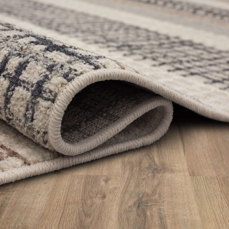 Mohawk Home Reed Abstract Geometric Stripe Area Rug