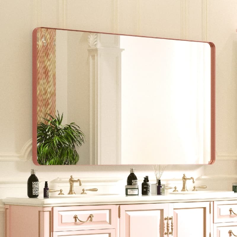 Rectangle Bathroom Mirror for Vanity Wall Mounted Vertical Horizontal Makeup Mirror