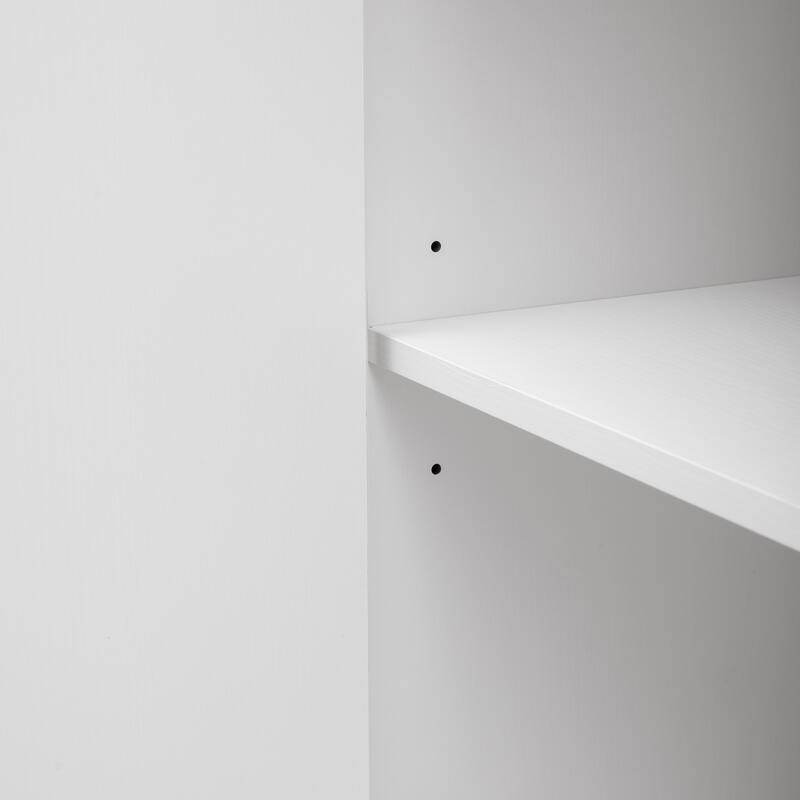 31.5'' Kitchen Island with Extendable Dining Table for 4-6 Person, Power Outlet, Open Shelves and 2 Drawers