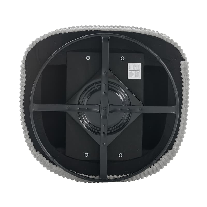 UIXE Oversize 43" Plush Corduroy Swivel Barrel Chair Comfy Accent Chair For Living Room