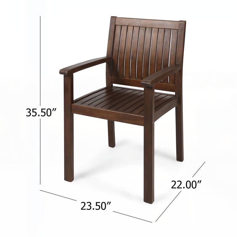 outdoor DINING CHAIR [SET OF 2 PCS]