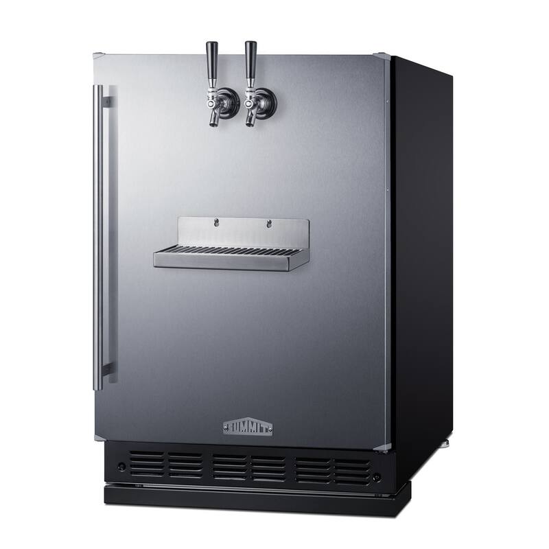 Summit SBCFRTPCF 24" Wide 5.3 Cu. Ft. Built-In Double Tap Coffee