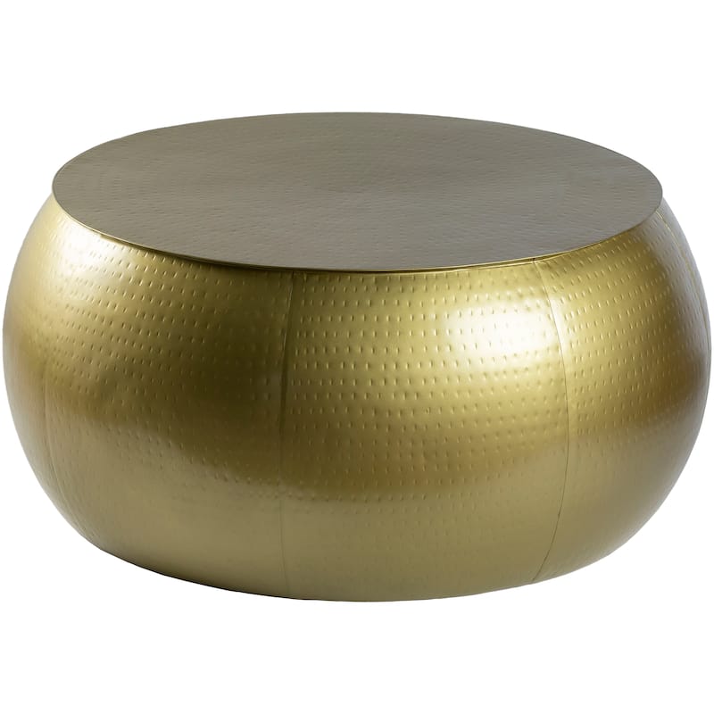 Rocca Hand Hammered Metal Side Table