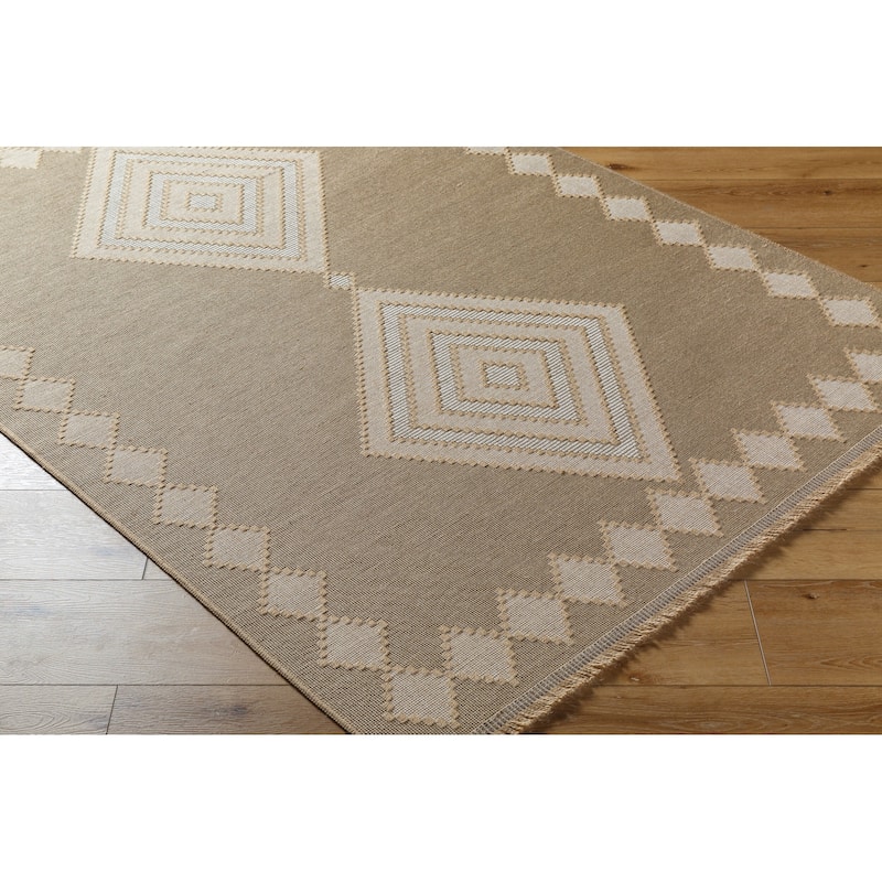 Livabliss Country Mystery Diamond Washable Area Rug