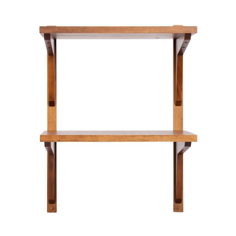 Kate and Laurel Meridien Floating Side Table Wood
