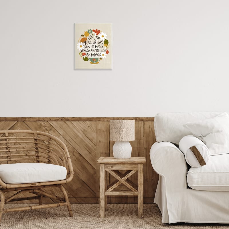 Stupell A World Where There Are Octobers Wall Plaque Art Design By Mandy Ford Art + Illustration