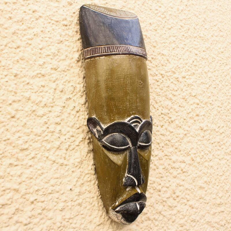 Novica Handmade Frafra African Wood Mask