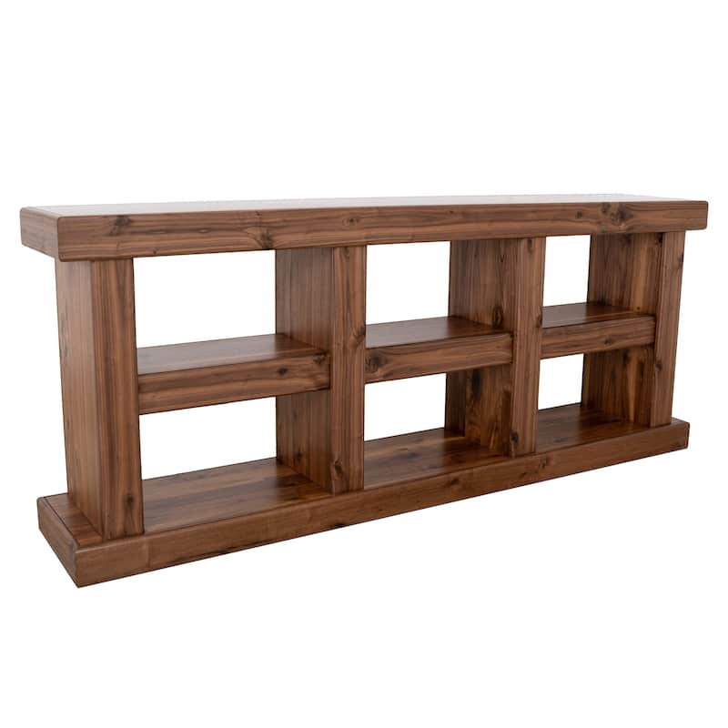 Origins by Alpine Sequoia 80" Console Table, Walnut Brown