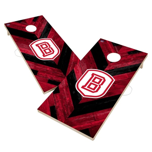 slide 2 of 6, Bradley University Braves Cornhole Board Set 16 Years and Up