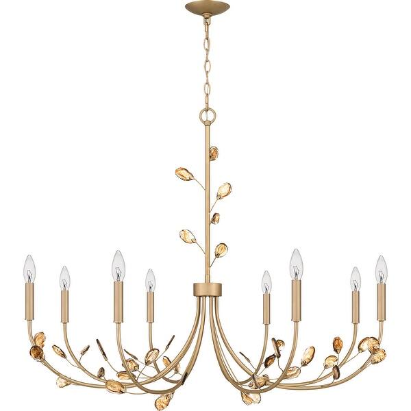 slide 2 of 6, Heiress 8-Light Bronze Gold Chandelier