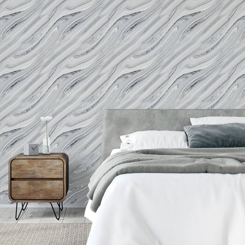 Arthouse Nellie Silver Stone Wallpaper