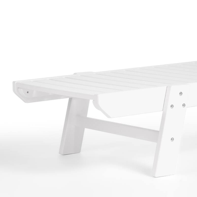 Laguna Hdpe All Weather Outdoor Patio Pool Reclining Chaise Lounge