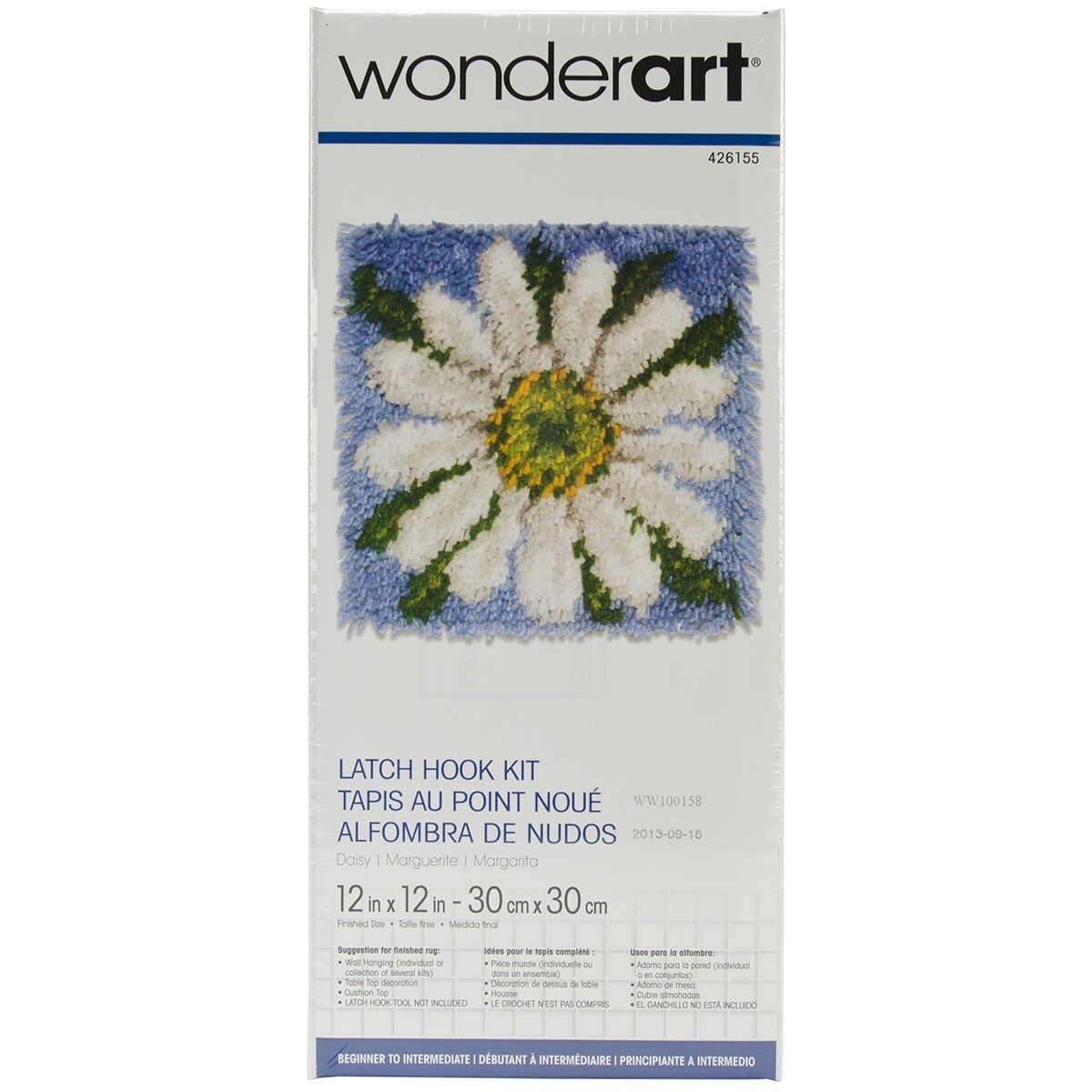 12/" X 12/" Wonderart Patriot Latch Hook Kit