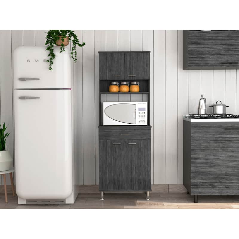 Pantry With Two Double Door Cabinet