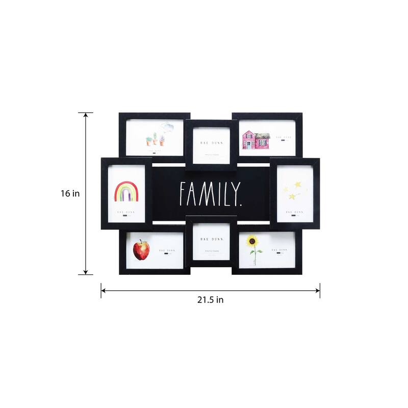 Rae Dunn Collage Picture Frames - "FAMILY"