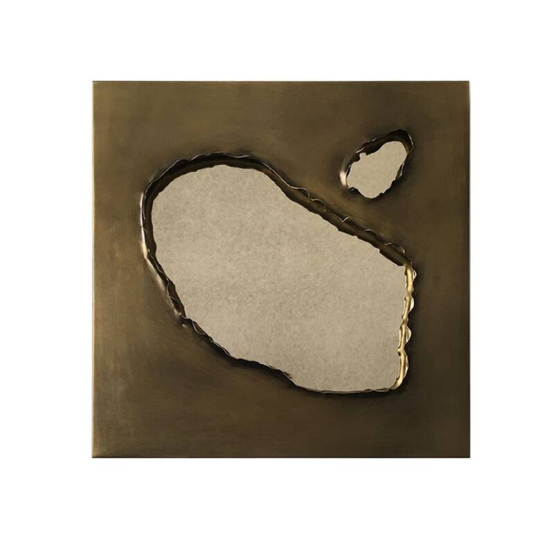 decorative metal mirror - 15.8*15.7*2.2 - 15.8*15.7*2.2