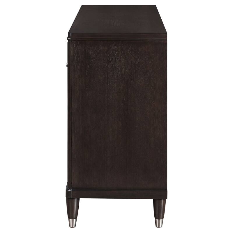 6-Drawer Brown Dresser with Smooth Glide Hardware, Contemporary Styling, and Ample Storage for Bedroom Essentials