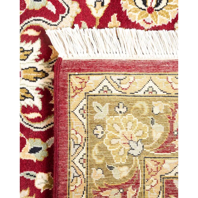 Overton Hand Knotted Wool Vintage Inspired Traditional Mogul Red Area Rug - 3 x 5