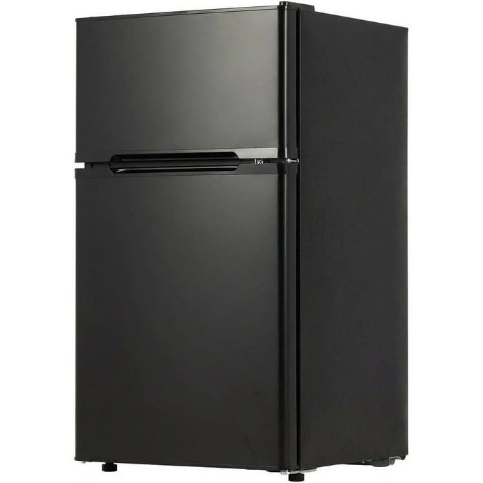 1.7 Cu.Ft Mini Fridge with Freezer, Ultra Quiet Compact Refrigerator Black