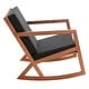 preview thumbnail 14 of 89, SAFAVIEH Outdoor Patio Furniture Vernon Rocking Chair w/ Cushion - 25.6" W x 37.7" D x 30.7" H