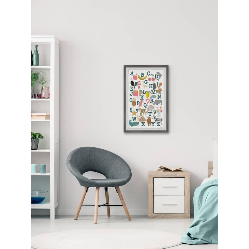 'Learn ABCs' Framed Painting Print