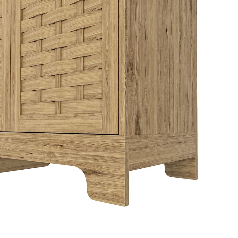 Modern Dresser with 3 Doors and Adjustable Shelf