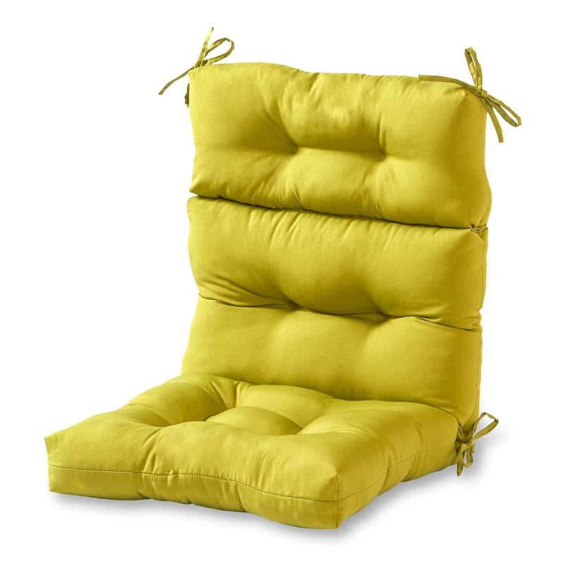 Outdoor 44x22-inch Kiwi Green High Back Chair Cushion (Cushion Only)