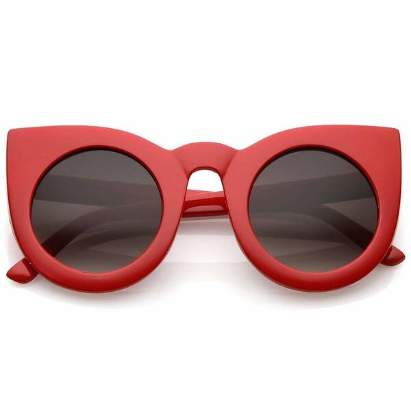 Shop 70s Womens Large Oversized Retro Vintage Cat Eye Sunglasses